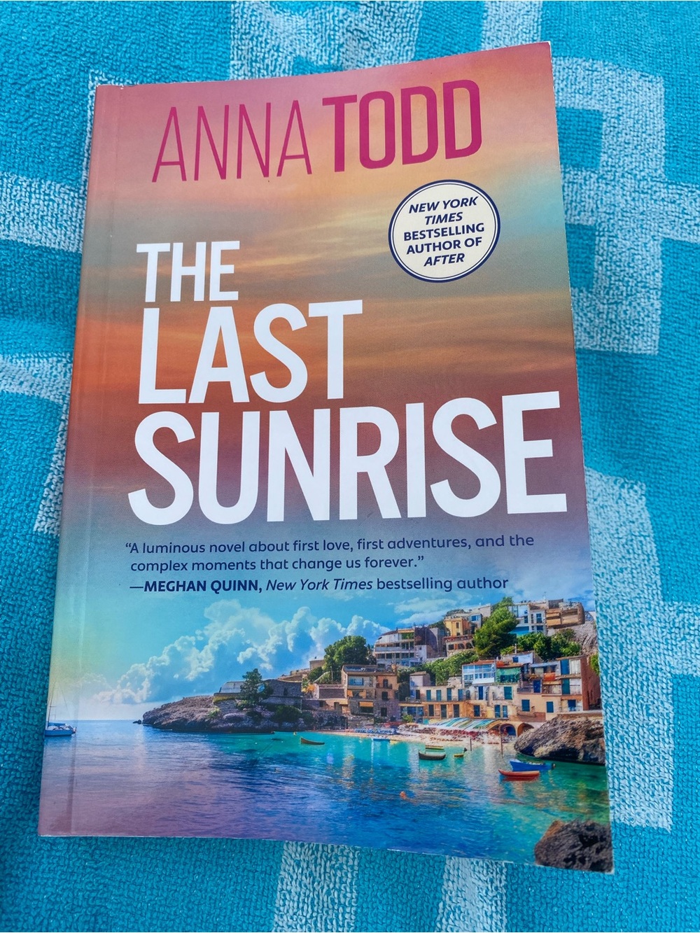 Barnes & Noble The Last Sunrise Paperback – Sunrise Gradient Cover with Blue Sea